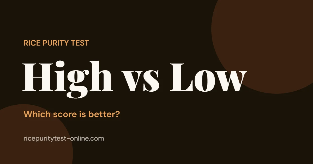 High vs low Rice Purity score