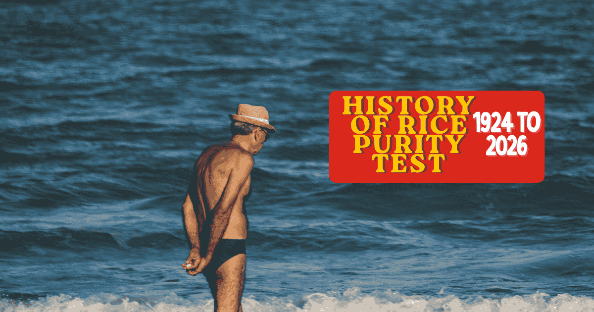 history of rice purity test