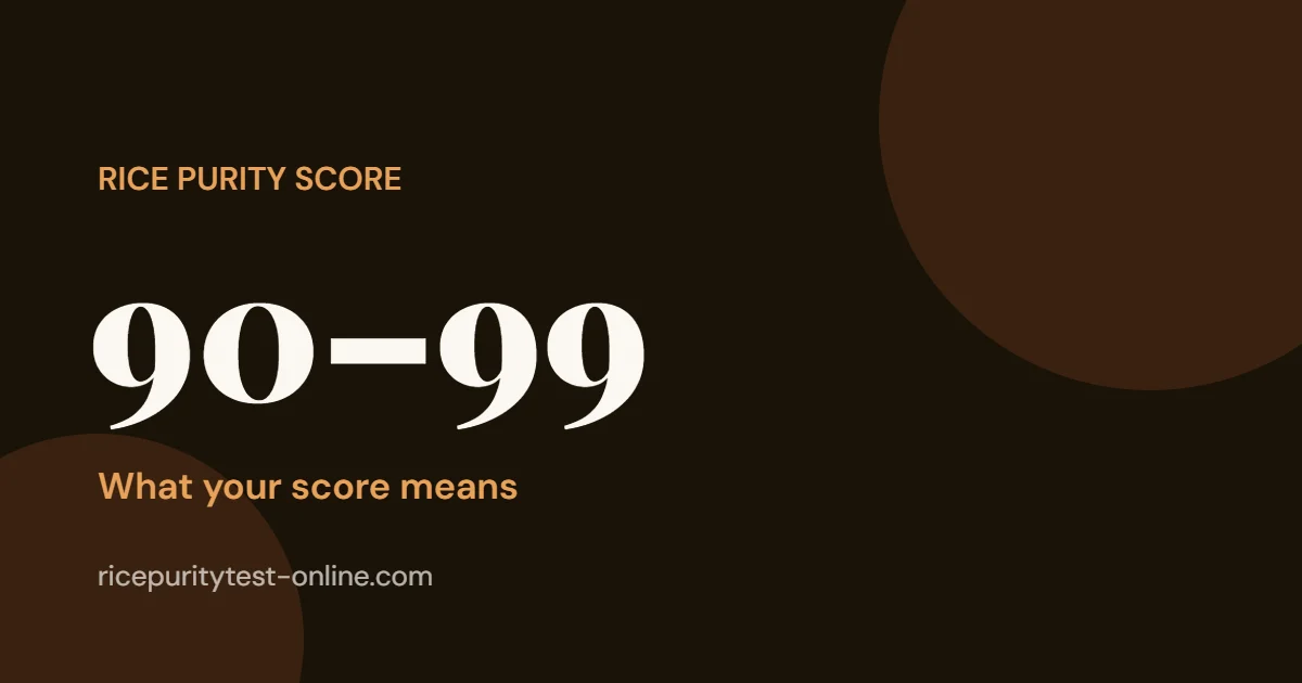 What Does a Rice Purity Score of 90–99 Mean?